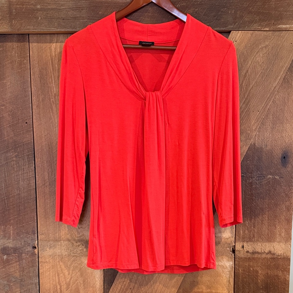 Ann Taylor Vibrant Orange Blouse
